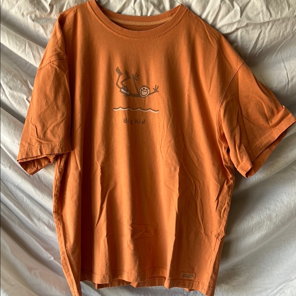 Life Is Good Warm Orange Tee XL